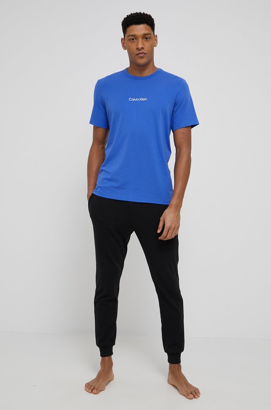 Calvin Klein Underwear T-shirt piżamowy 000NM2170E.4890 niebieski AW21