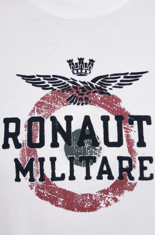Aeronautica Militare T-shirt bawełniany 212TS1901J511 biały
