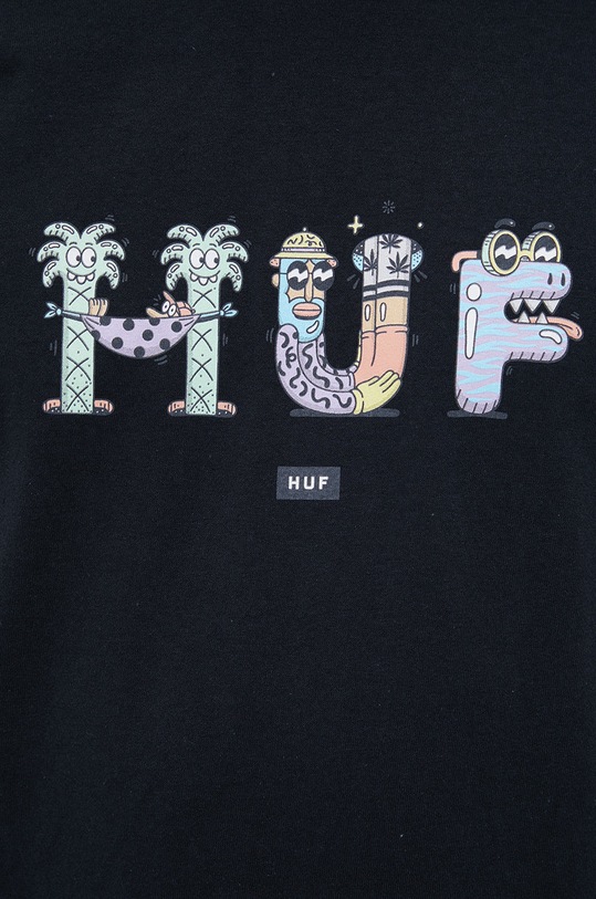 HUF T-shirt bawełniany ts01687 czarny