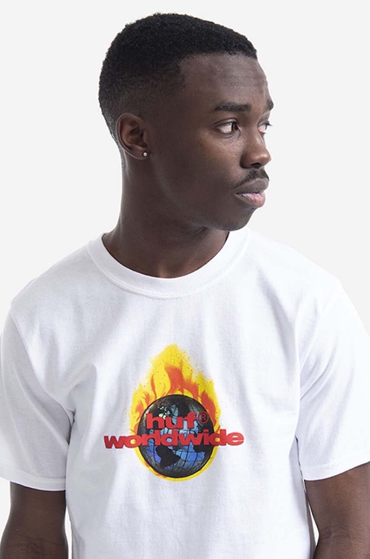 Bavlnené tričko HUF biela ts01520