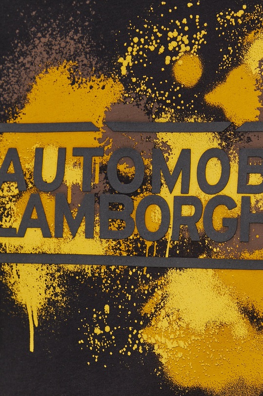 Lamborghini T-shirt bawełniany 71XBH024 pomarańczowy