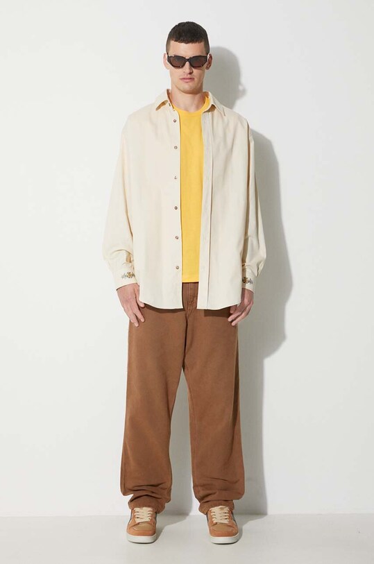 Champion cotton t-shirt 216480 yellow AW21