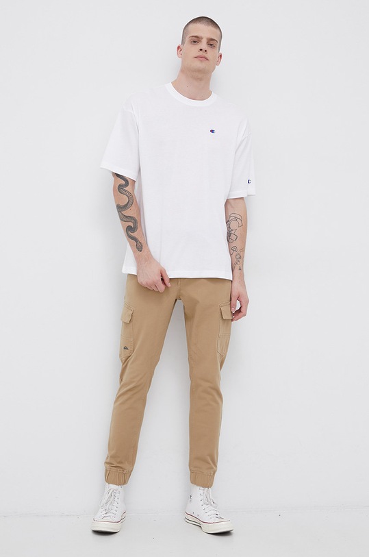 Champion T-shirt bawełniany 216548 216548 biały SS23