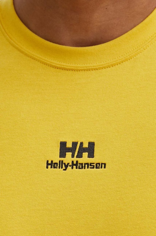 Helly Hansen t-shirt bawełniany YU PATCH T-SHIRT 53391 żółty