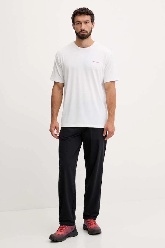 Helly Hansen t-shirt SKOG RECYCLED GRAPHIC 63082 biały AW25