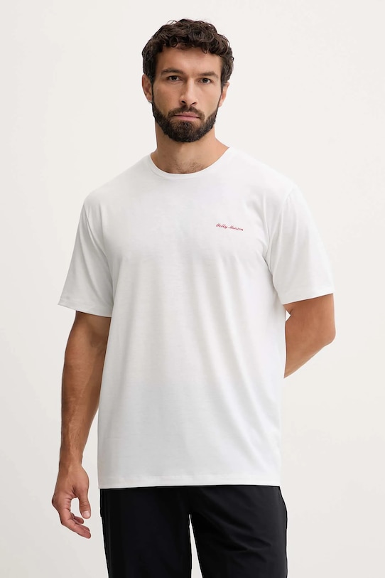 Odzież Helly Hansen t-shirt SKOG RECYCLED GRAPHIC 63082 biały