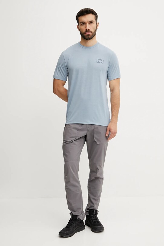 Helly Hansen tricou SKOG RECYCLED GRAPHIC 63082 albastru SS25