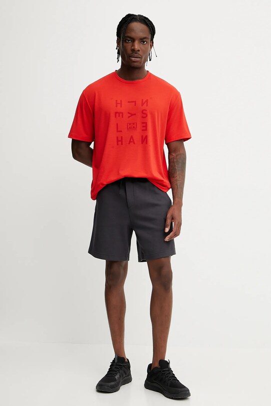 Μπλουζάκι Helly Hansen SKOG RECYCLED GRAPHIC 63082 κόκκινο SS25