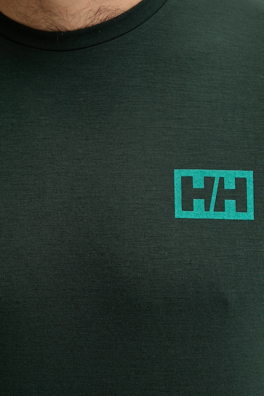 Helly Hansen t-shirt SKOG RECYCLED GRAPHIC 63082 zielony