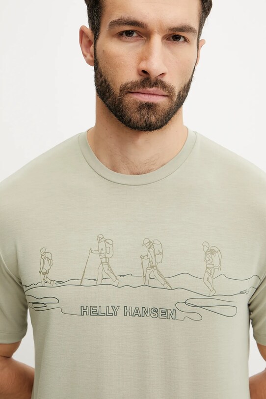 Футболка Helly Hansen SKOG RECYCLED GRAPHIC зелений 63082