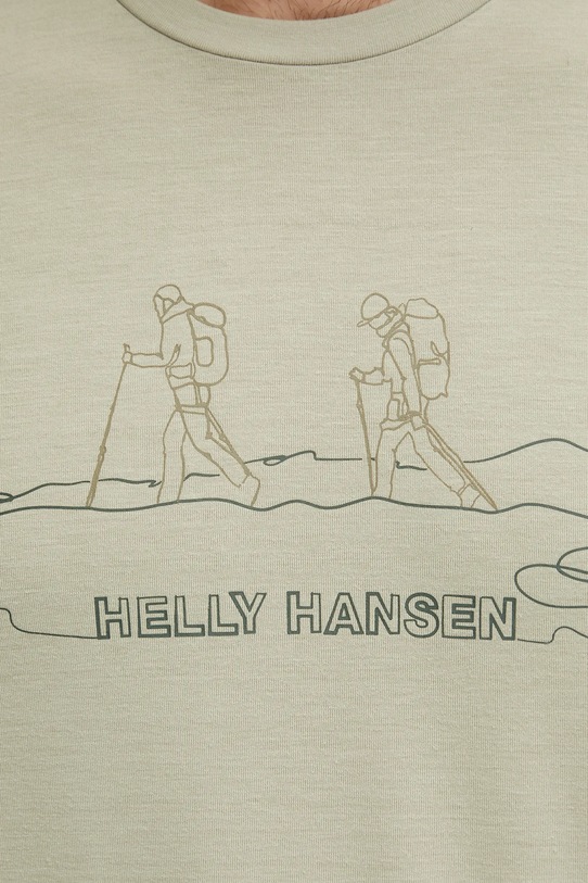 Футболка Helly Hansen SKOG RECYCLED GRAPHIC 63082 зелёный