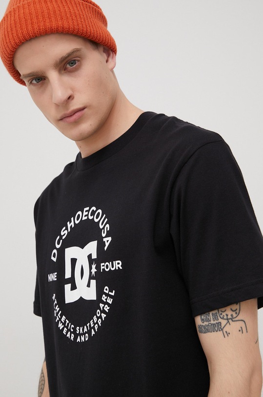 DC t-shirt bawełniany czarny ADYZT04990