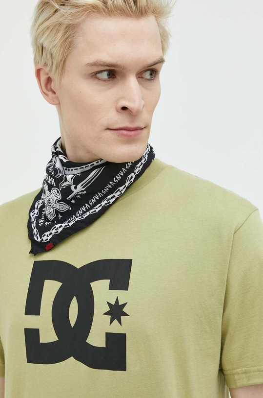 DC t-shirt bawełniany nadruk zielony ADYZT04985