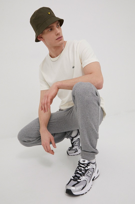 Bavlněné tričko Quiksilver EQYKT04092 béžová SS22