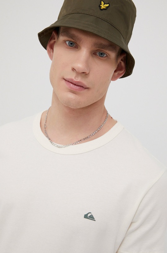 Bavlněné tričko Quiksilver béžová EQYKT04092