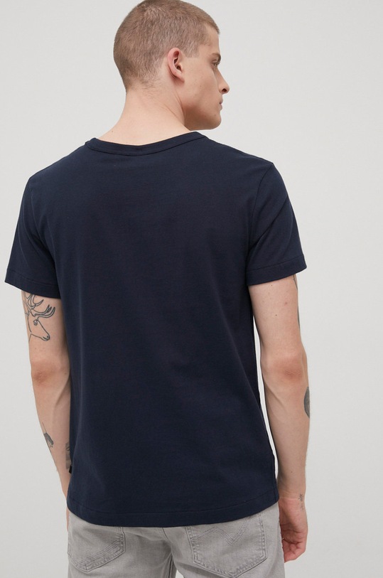 Odzież Quiksilver T-shirt bawełniany EQYKT04092 granatowy