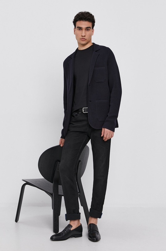 Bavlněné tričko Karl Lagerfeld 215M2199 černá AA00