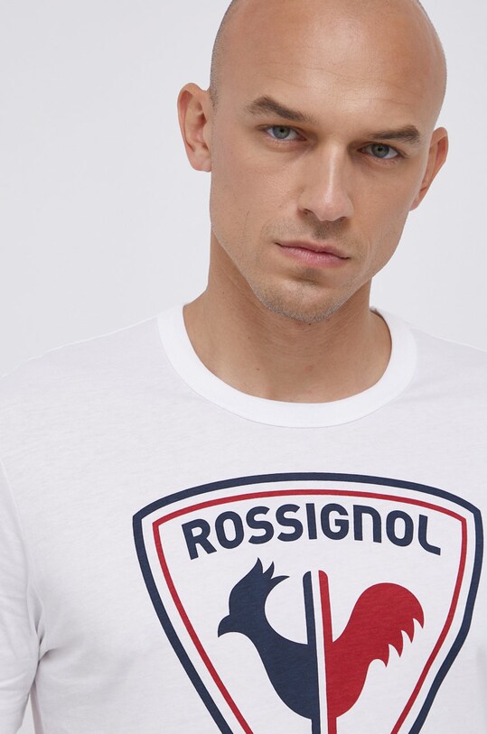Rossignol Tricou din bumbac print alb RLKMY04
