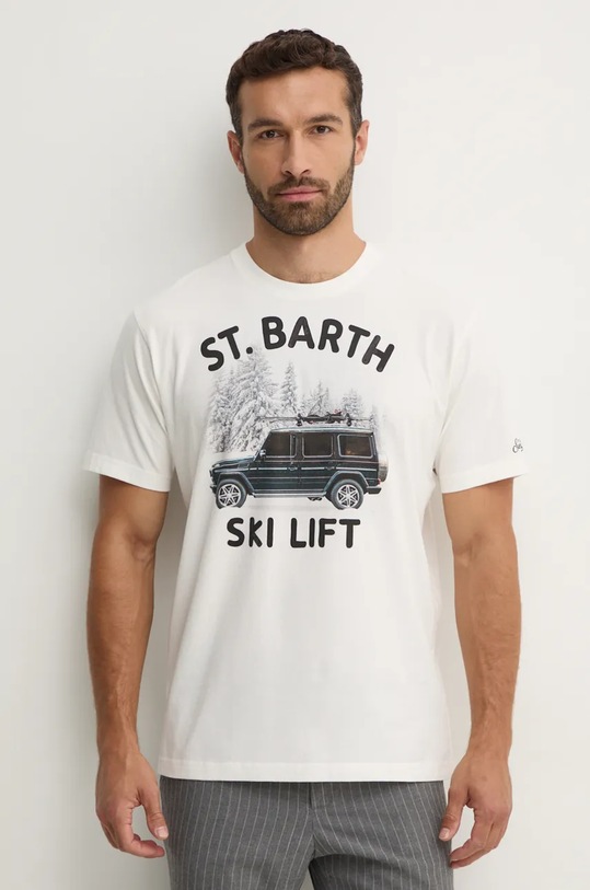 MC2 Saint Barth t-shirt in cotone rilassato beige ARN0001