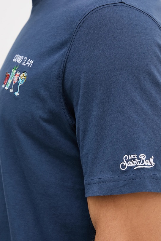 Bavlnené tričko MC2 Saint Barth ARN0001 tmavomodrá