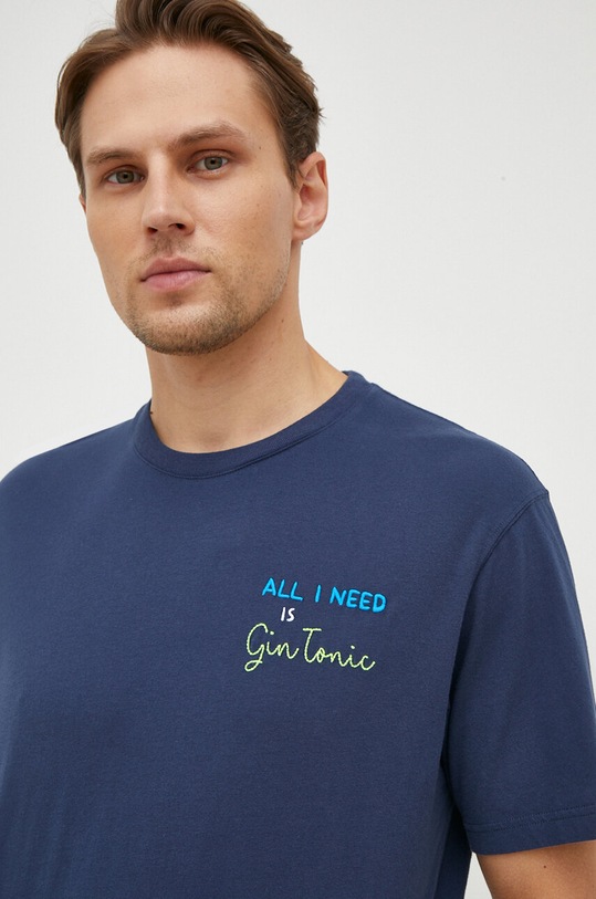 MC2 Saint Barth tricou din bumbac bleumarin ARN0001