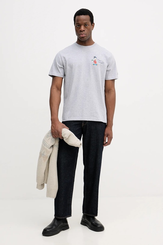 MC2 Saint Barth t-shirt bawełniany ARN0001 szary AA00