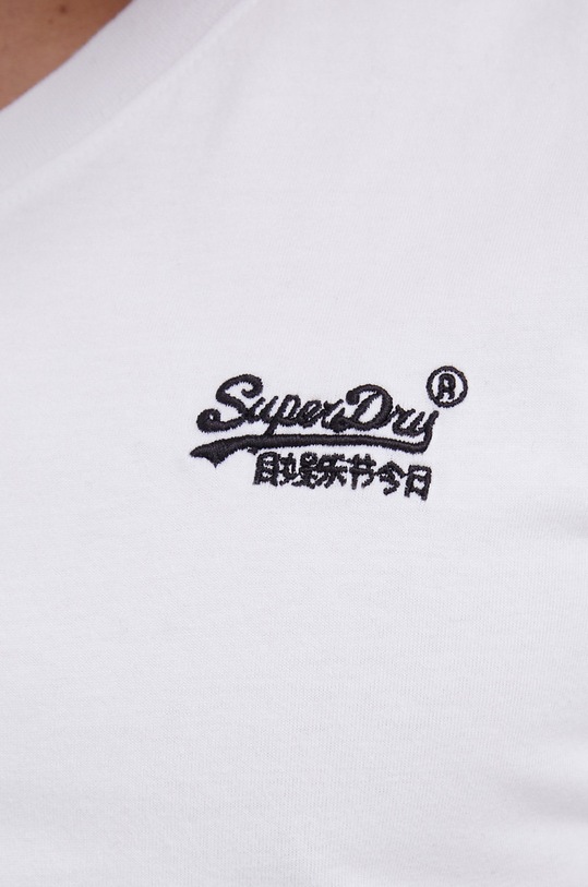 Superdry T-shirt bawełniany M1011170A.01C biały