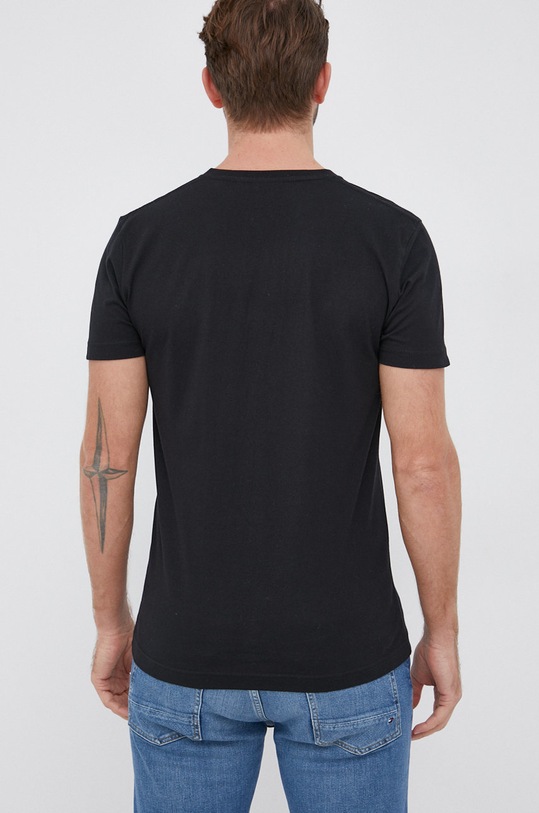 Odzież Gant T-shirt bawełniany 234104 234104 czarny