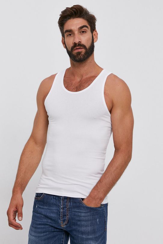 United Colors of Benetton T-shirt biały 3OP82H257.101