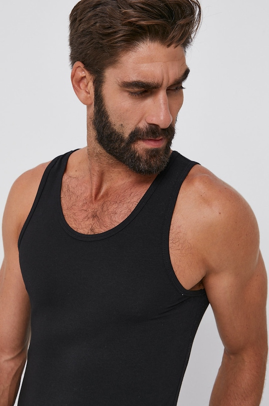 United Colors of Benetton t-shirt fekete 3OP82H257.100