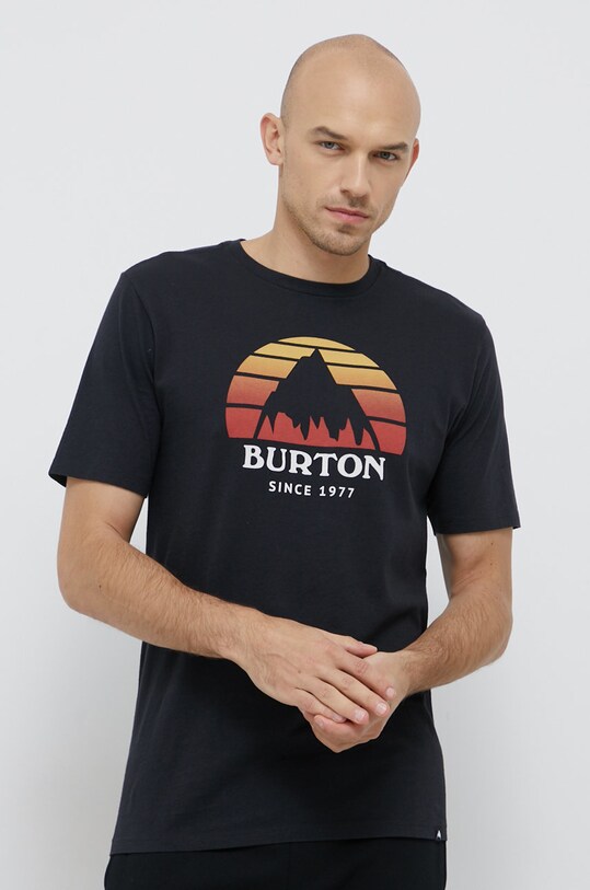 Burton T-shirt bawełniany nadruk czarny 20378102001