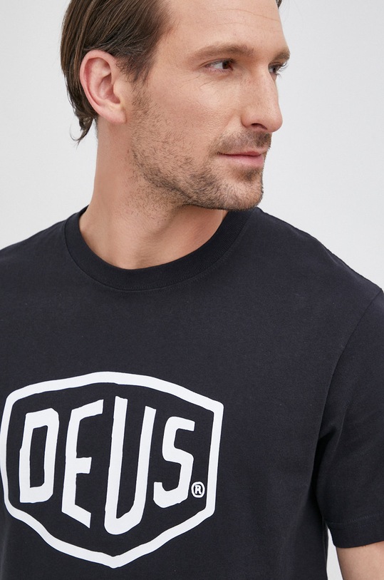 Deus Ex Machina T-shirt bawełniany T.DMW41808E czarny