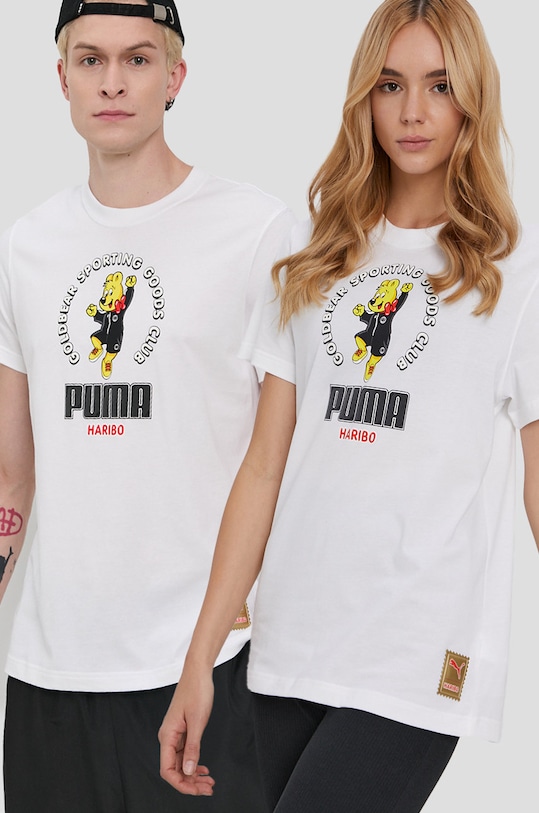 Puma Tricou x Haribo 532763 imprimeu alb 532763