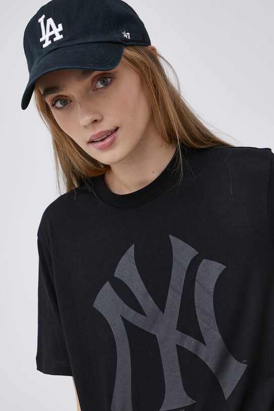 47 brand t-shirt in cotone MLB New York Yankees BB017TEMIME544089JK nero