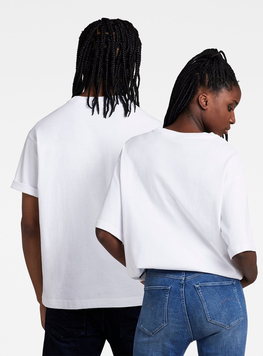 G-Star T-shirt bawełniany D21684.C336 D21684.C336 biały AW21