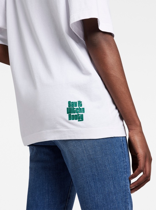 G-Star T-shirt bawełniany D21684.C336 D21684.C336 biały