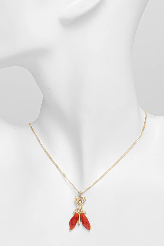 Akcesoria Patrizia Pepe naszyjnik CJ9339.M006 pomarańczowy