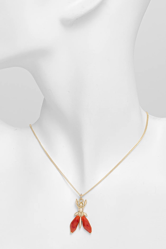 Akcesoria Patrizia Pepe naszyjnik CJ9339.M006 pomarańczowy