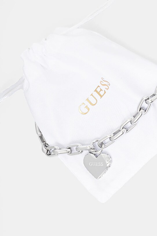 Doplňky Náramek Guess JUBB02.228JW stříbrná