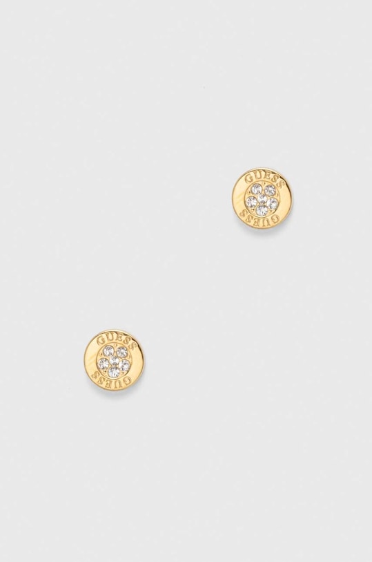 Naušnice Guess cirkonij zlatna JUBE02.158JW