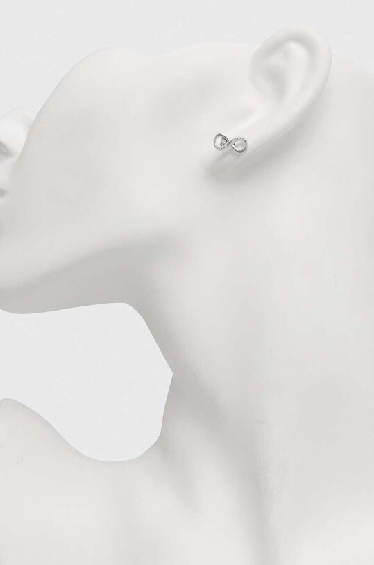 Accesorii Guess cercei JUBE02.182JW argintiu