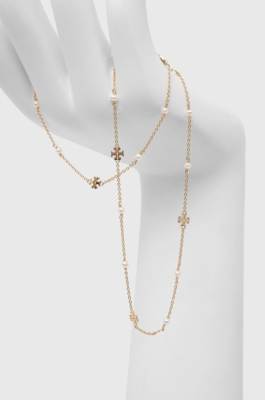 Tory Burch naszyjnik Delicate Kira Pearl złoty 136782.137
