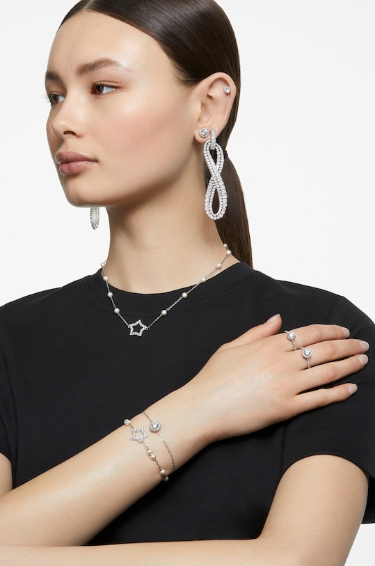 Prstan Swarovski srebrna 5645252