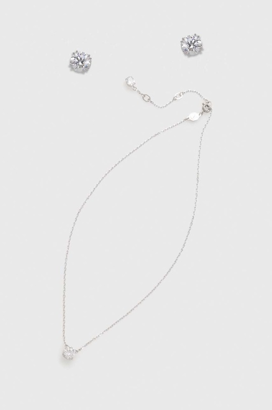 Колье и серьги Swarovski серебрянный 5647663
