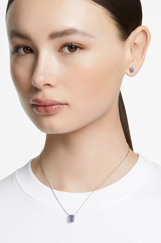 Náušnice a náhrdelník Swarovski 5641171 modrá