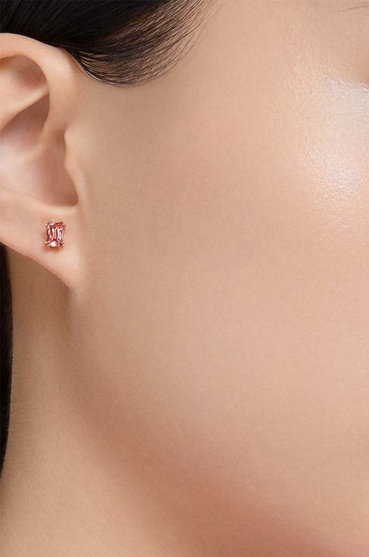 Náušnice Swarovski růžová 5639136