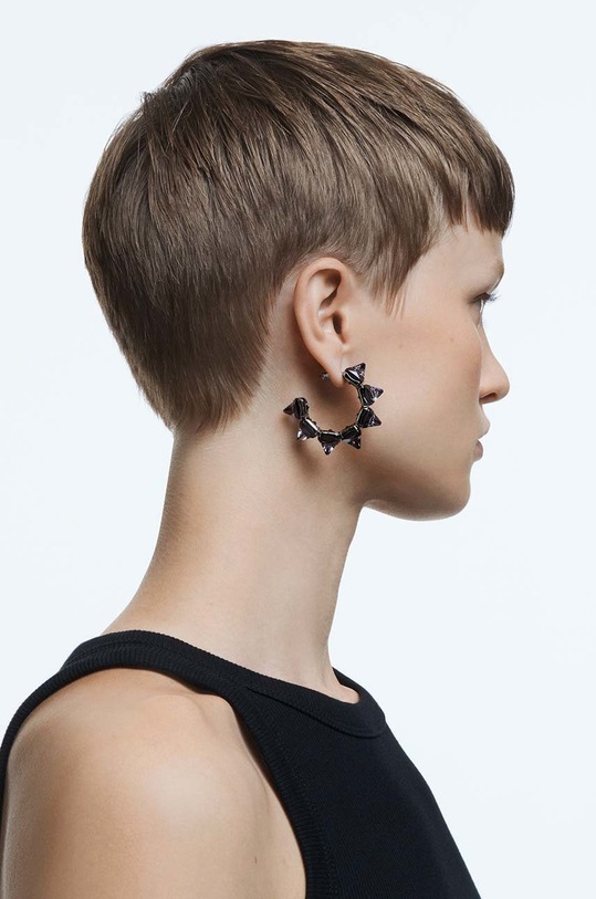 Сережки Swarovski Ortyx 5613681 чёрный AW22