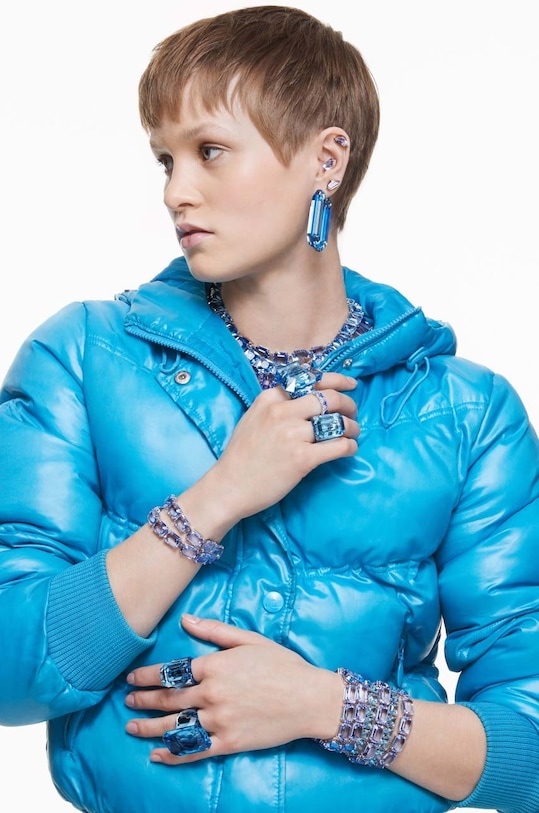 Σκουλαρίκια Swarovski Lucent μπλε 5633950