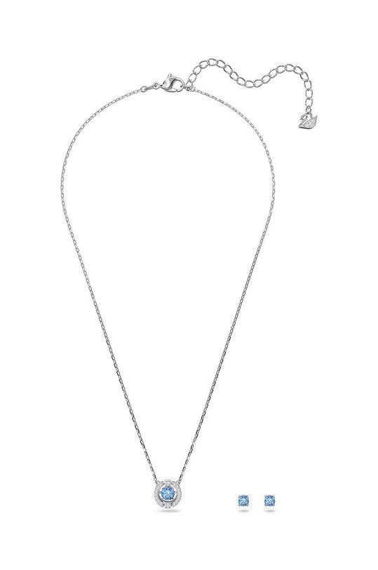 Swarovski naszyjnik i kolczyki Sparkling kryształ Swarovskiego srebrny 5480485