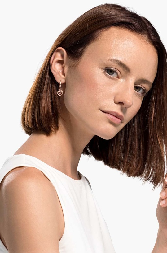 Náušnice Swarovski 5516477 SPARKLING DC zlatá 5516477